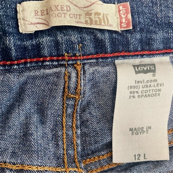 Levi’s Ladies Relaxed Boot Cut Jeans 12L Medium Blue‎ Wash - Picture 13 of 13